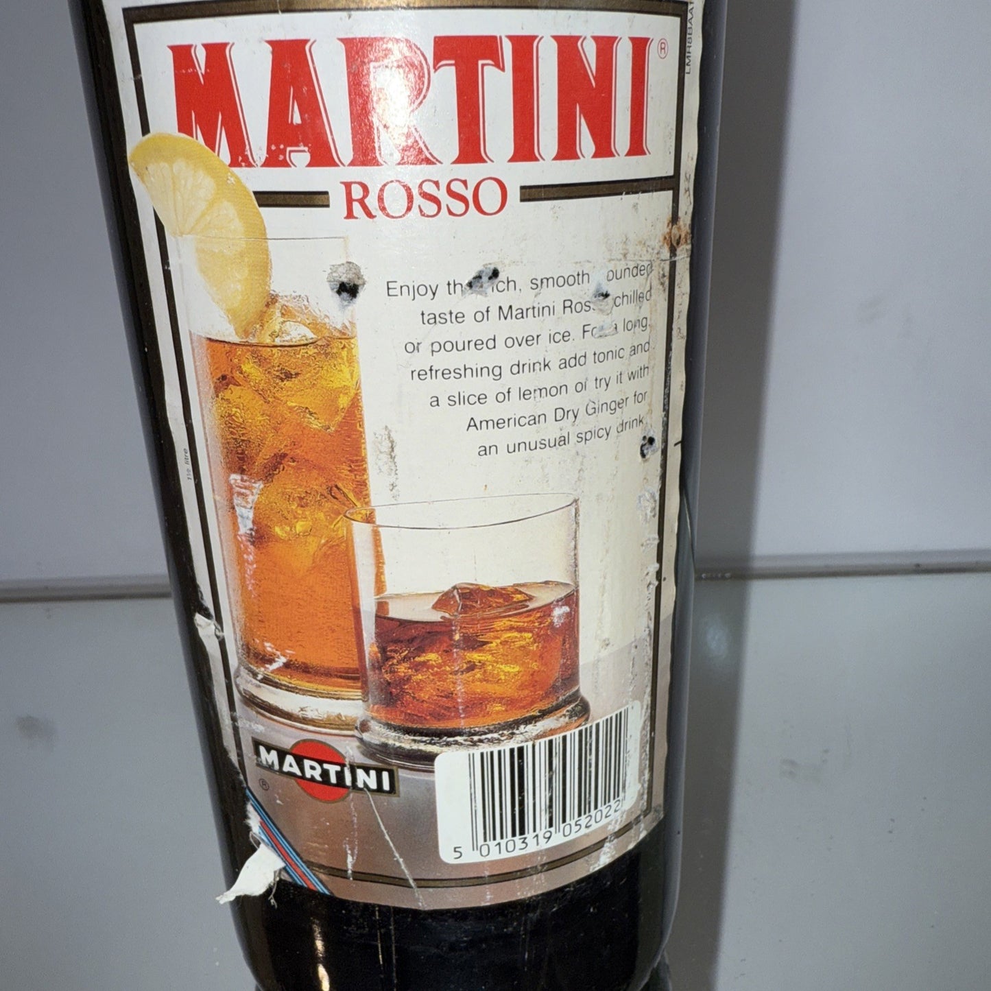 MARTINI Rosso 1.5L VERMOUTH 1980/1990s Tatty Labels Sealed Vintage Bargain