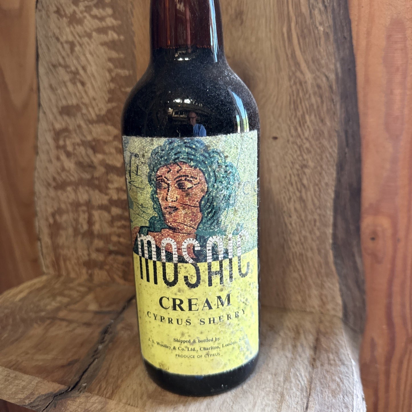 Mosaic Cream Cyprus sherry 1990s rare unusual find