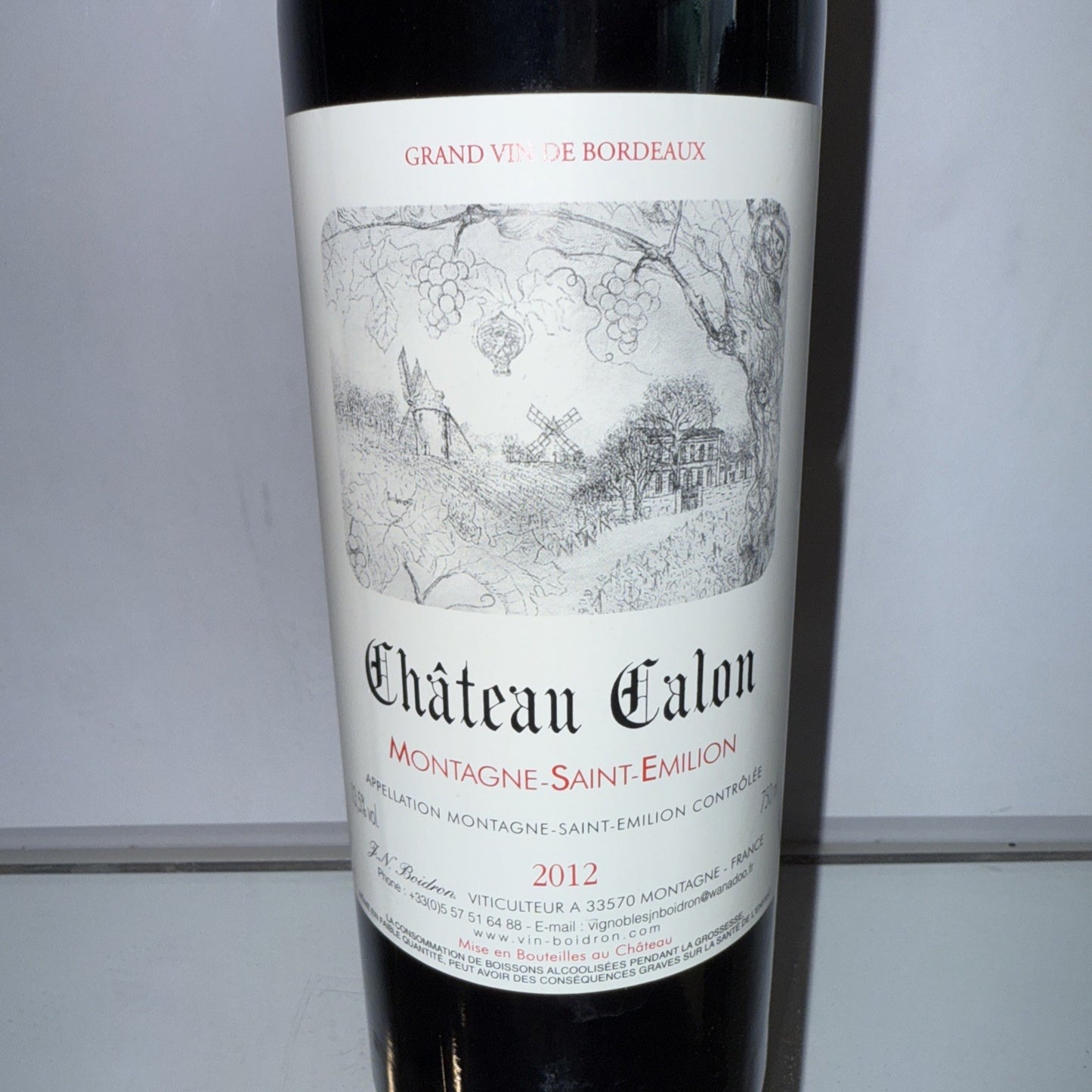 Chateau Calon Montagne St Emilion 2012