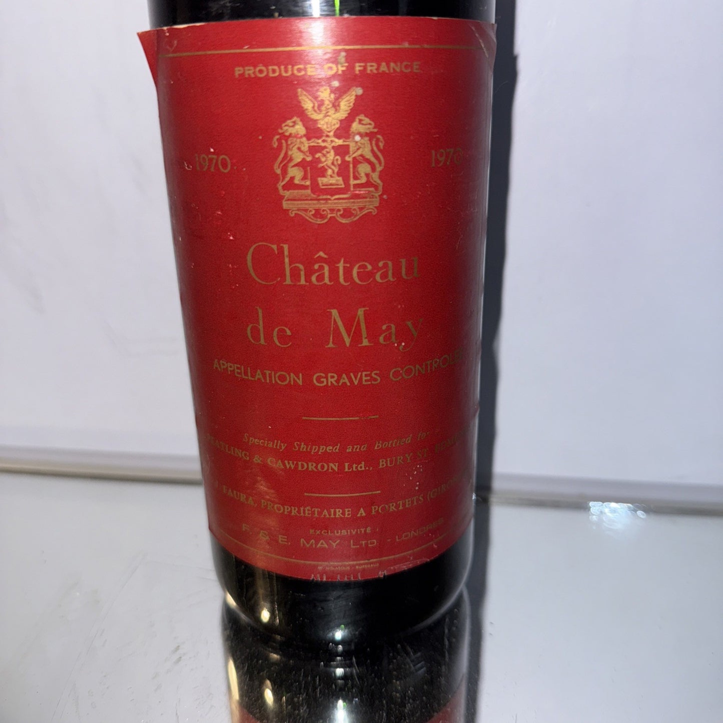 Chateau De May 1970 Graves French Red Vintage