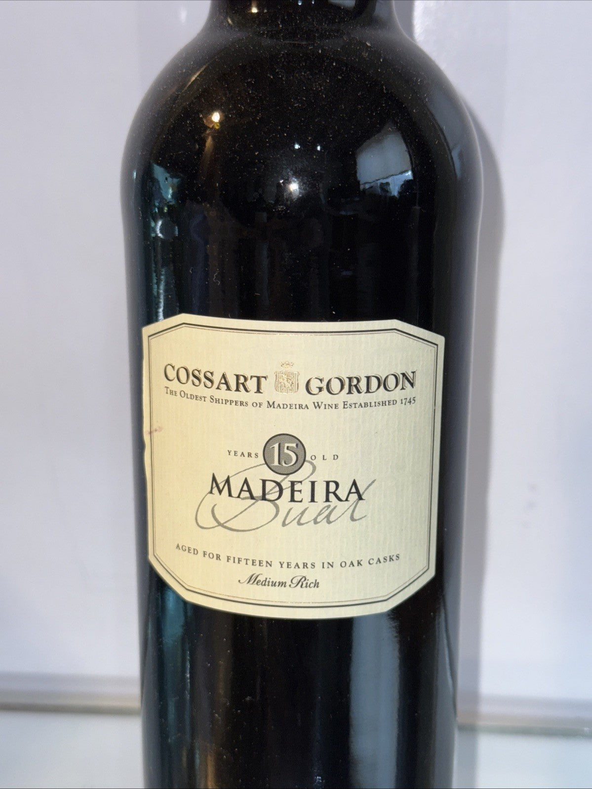 Cossart Gordon 15 Years Bual Madeira wine
