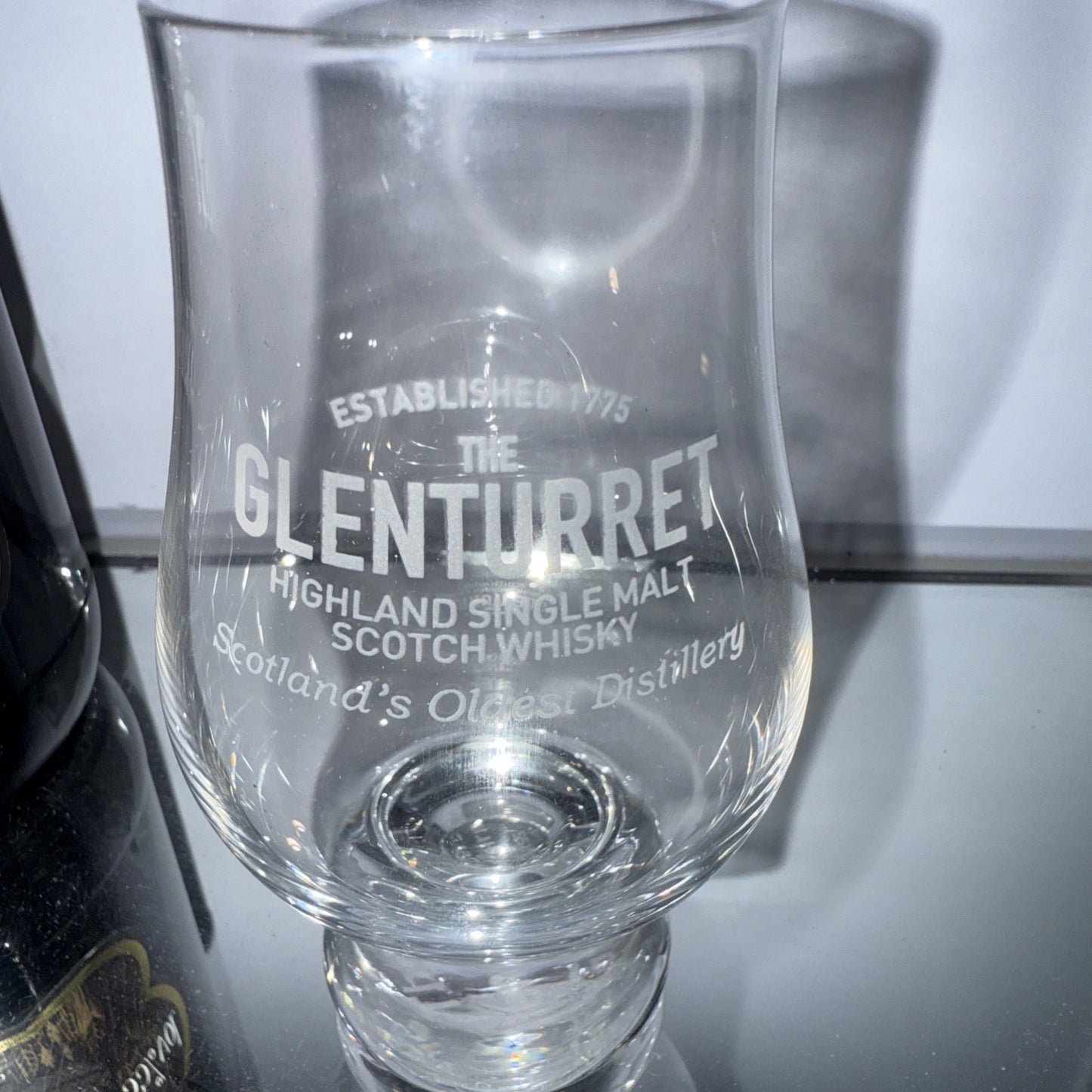 The Glenturret Malt Liqueur (estimate 1980s) With Glenturret Tasting Glass