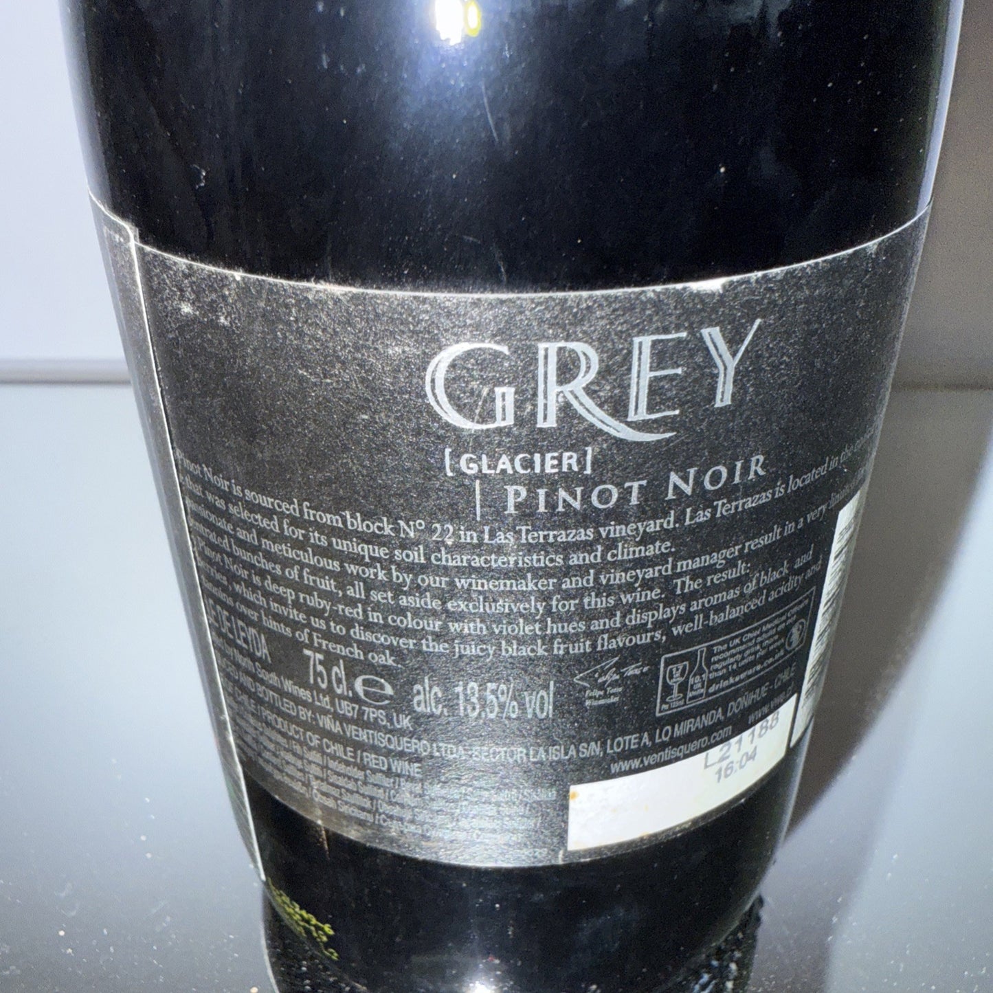 Grey Glacier pinot noir 2019 White Chile