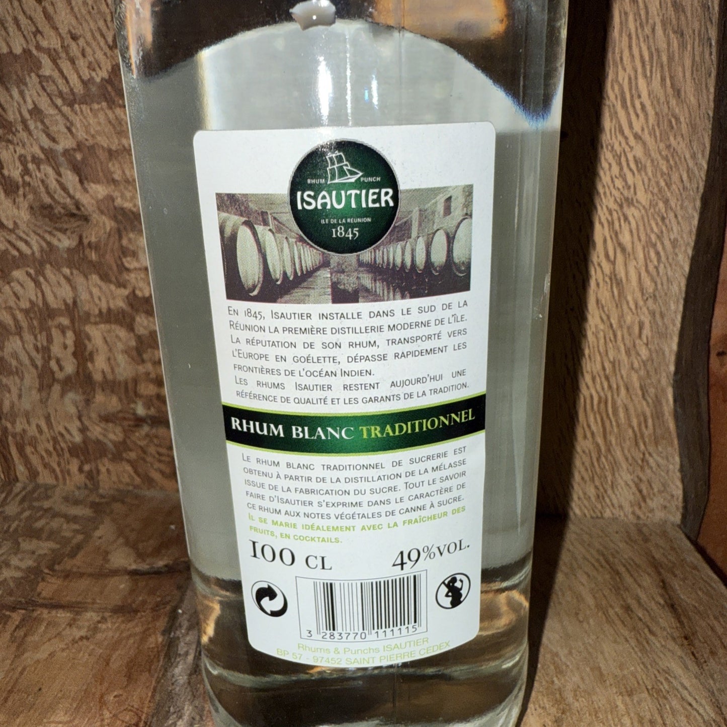 Isautier Rhum Blanc Traditionanel 1L