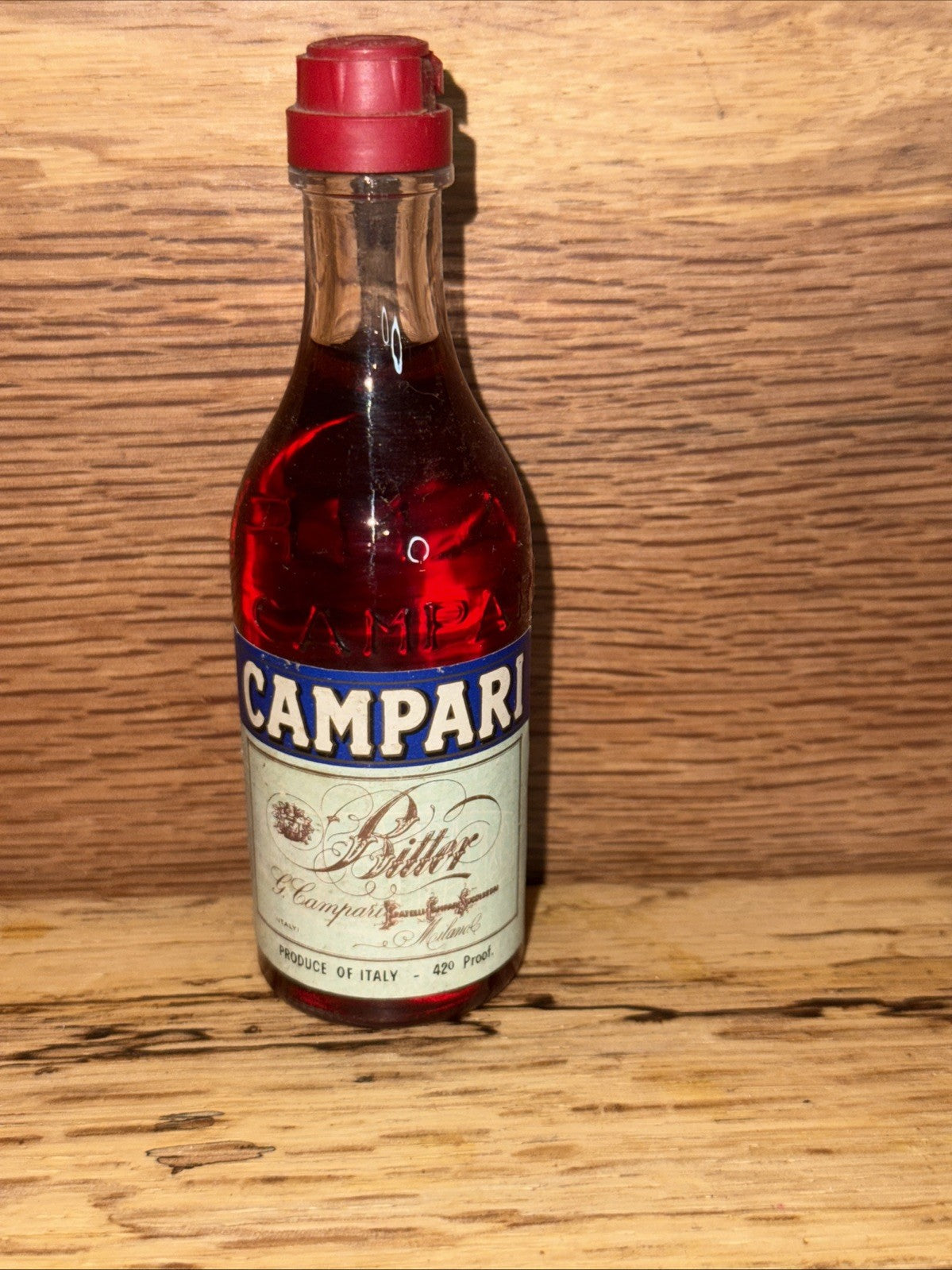 1970s Campari Bitters Miniature Vintage Full