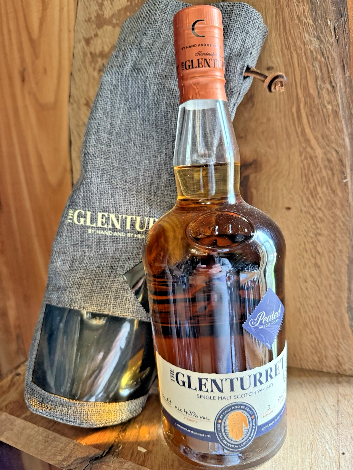The Glenturret Peated single malt scotch whisky 43% abv