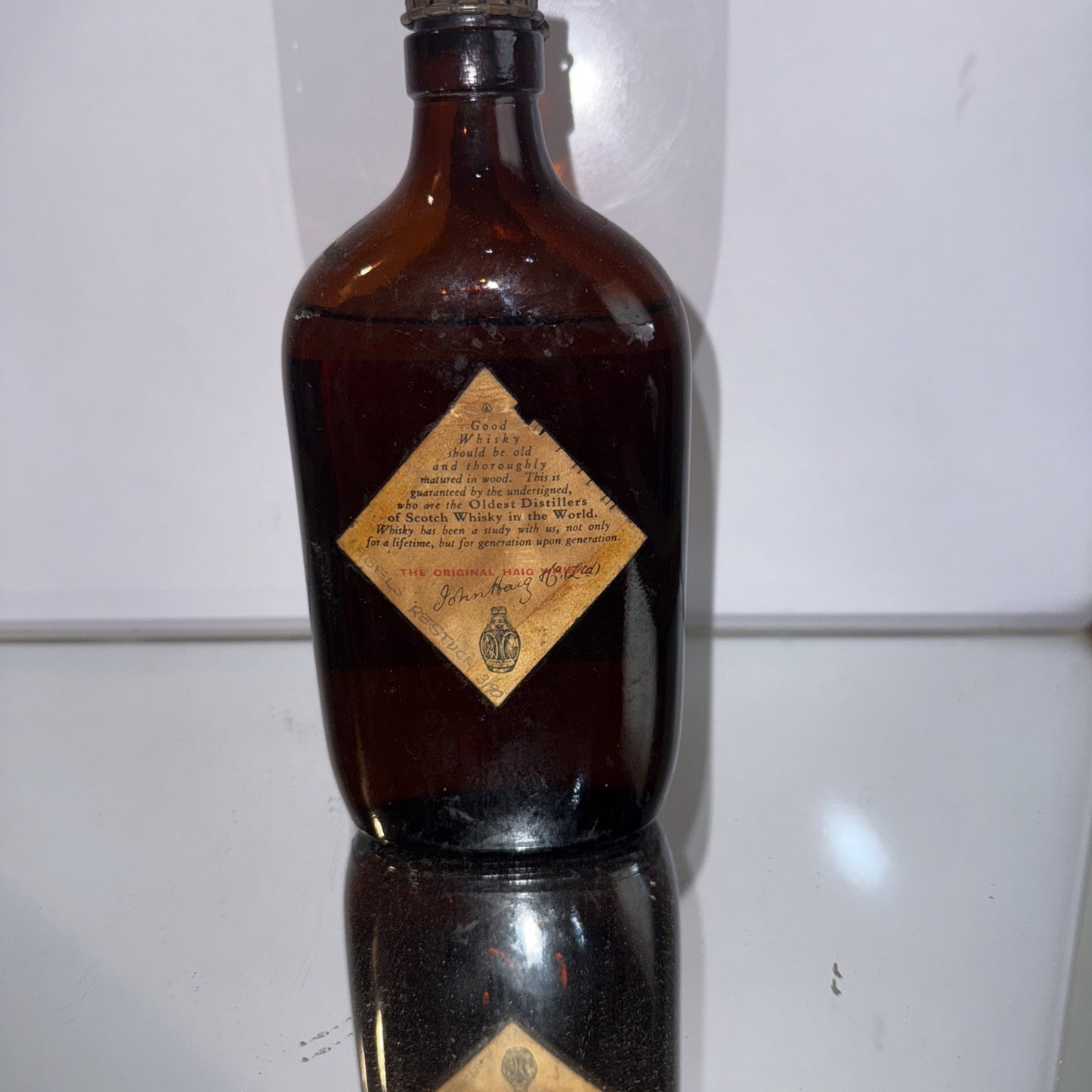 Haig Gold Label Blended Scotch Whisky 13 1/3 FL OZ And 70% Proof Vintage 1960s