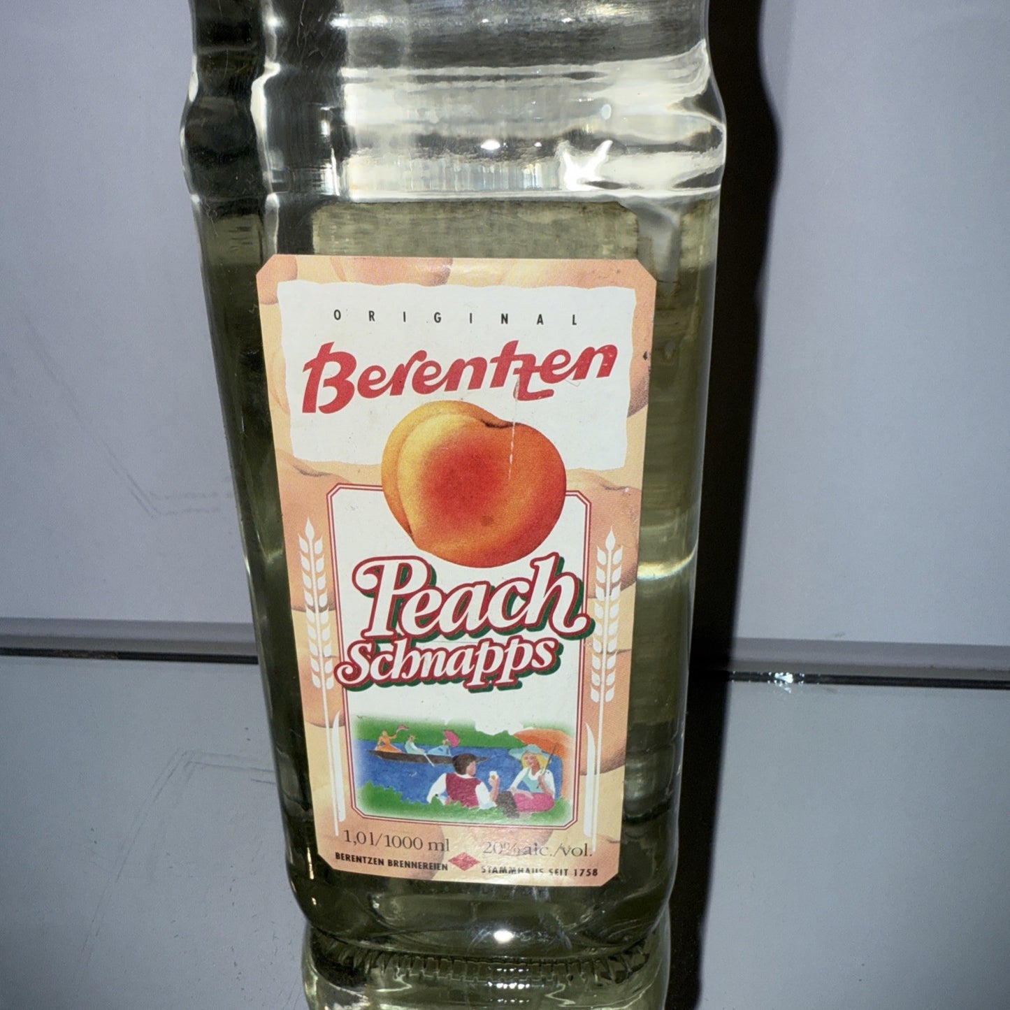 Berentzen Peach Schnapps 1L 20% Abv Germany