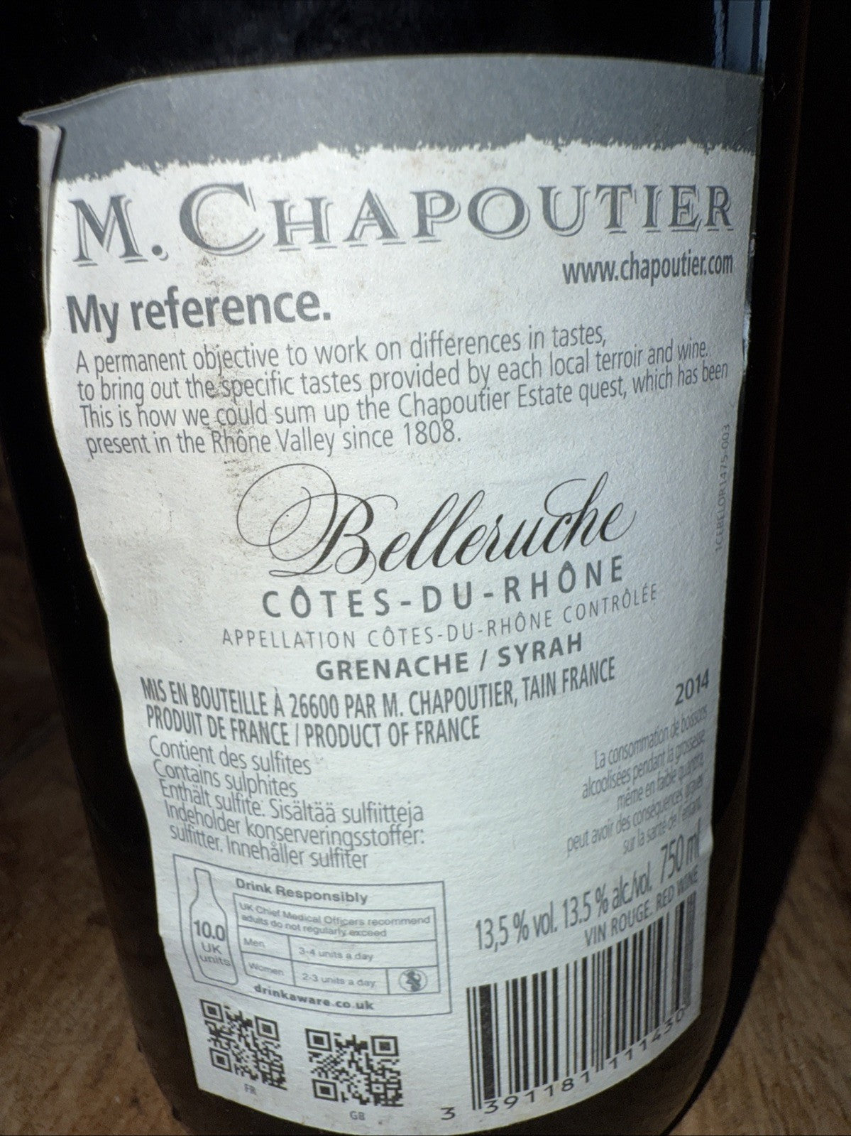 M Chapoutier Belleruche Cotes Du Rhone 2014