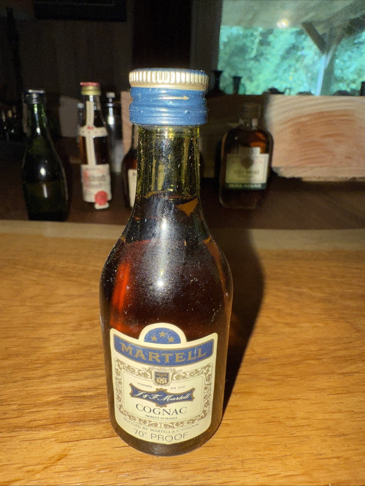 Martell 3 star cognac 1970s Miniature Full