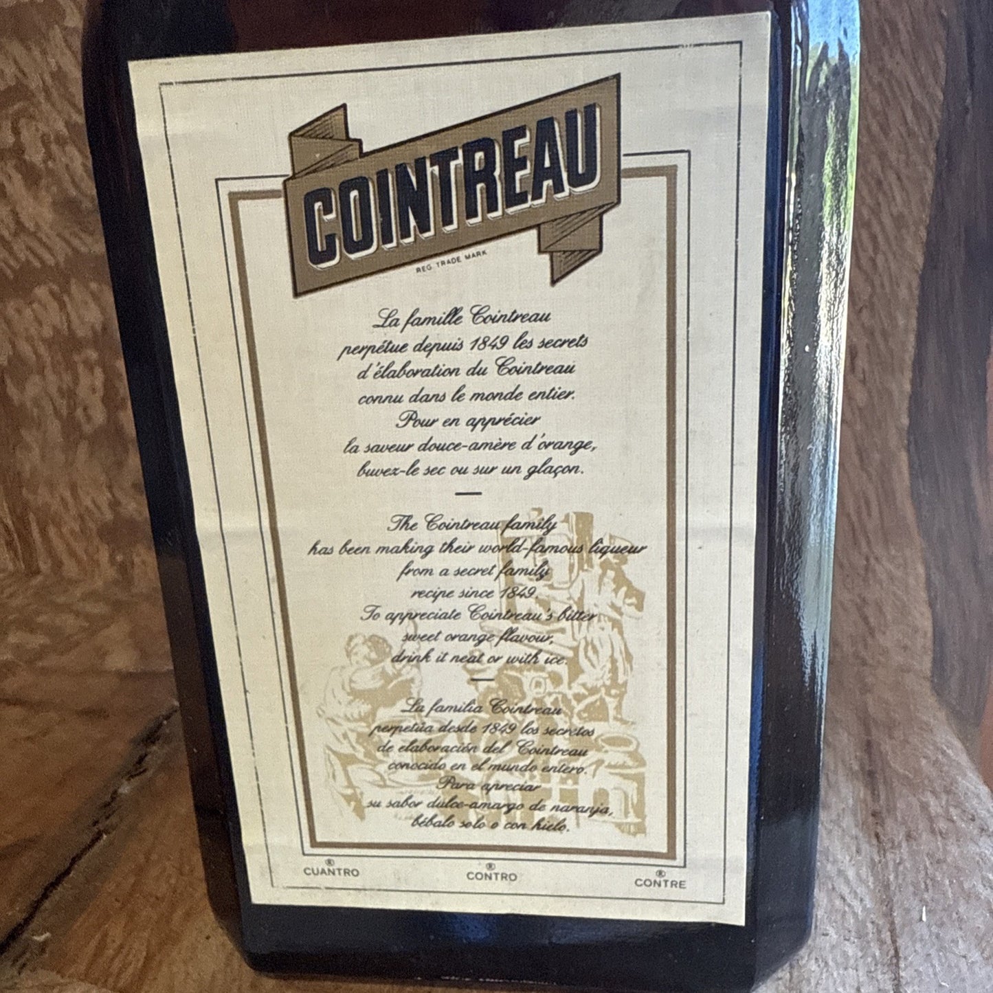 Cointreau 1 litre bottled in 1980s (see label)