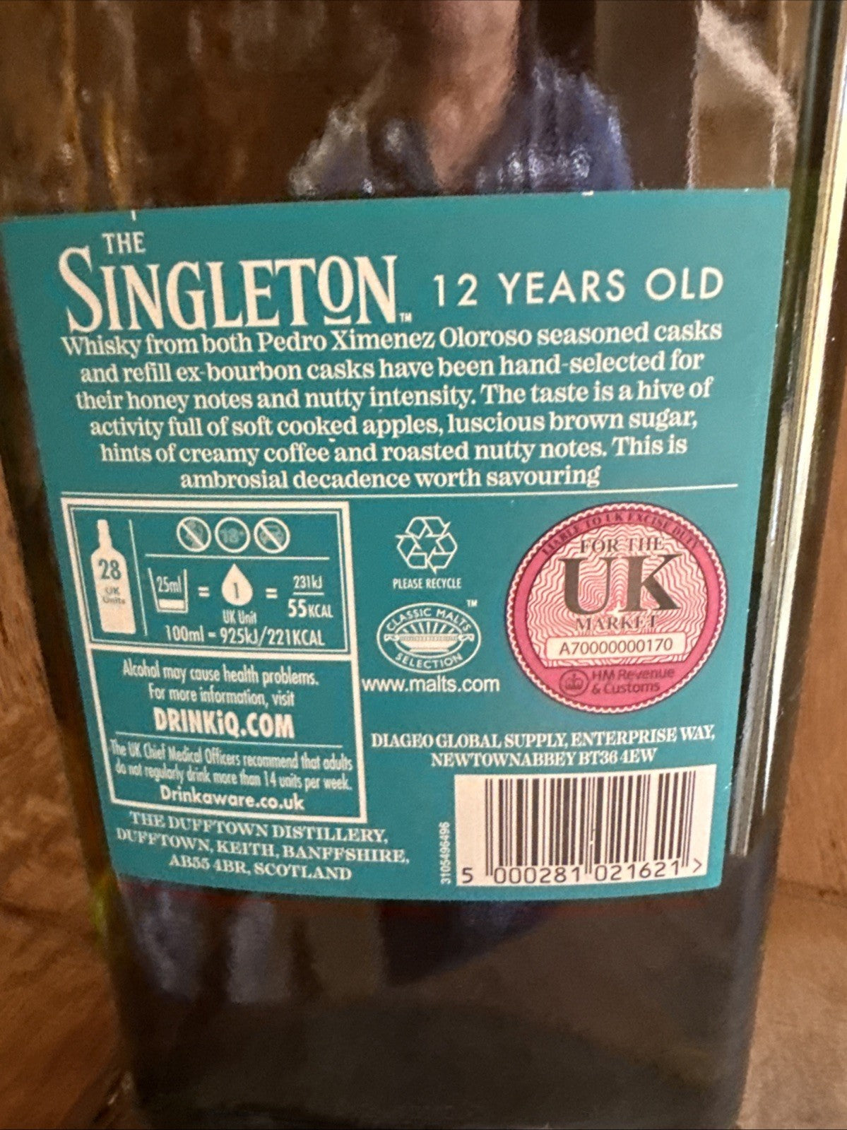 The Singleton 12 Year Old Single Malt Whisky