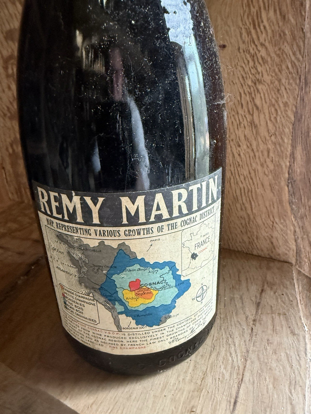 1960s Bottle Of Remy Martin Fine Champagne Cognac