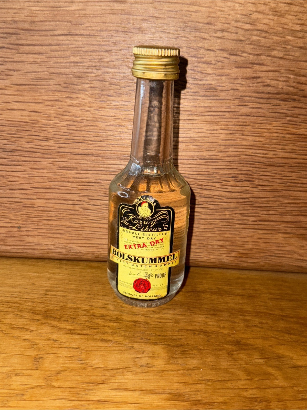 Bolskumel Extra Dry Liqueur 1970s Miniature