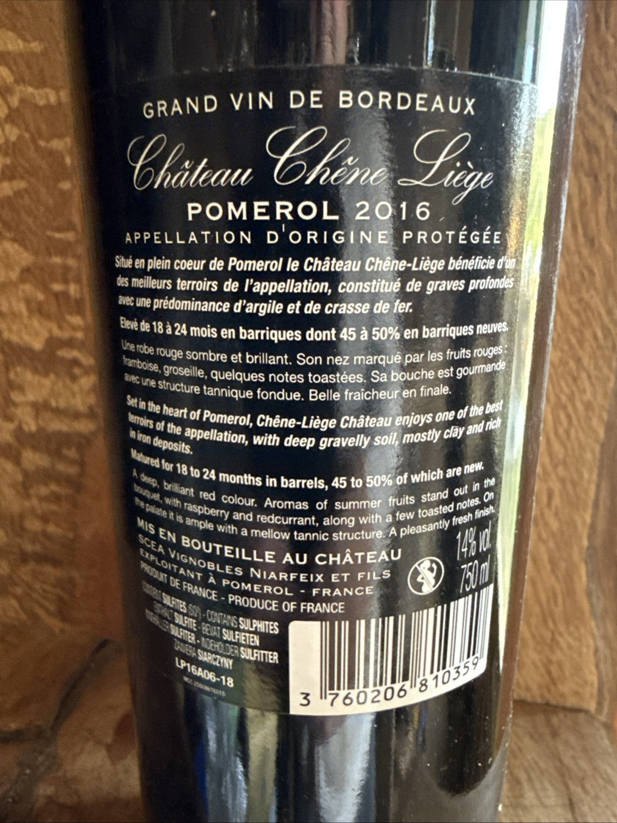 chateau chene liege pomerol 2016