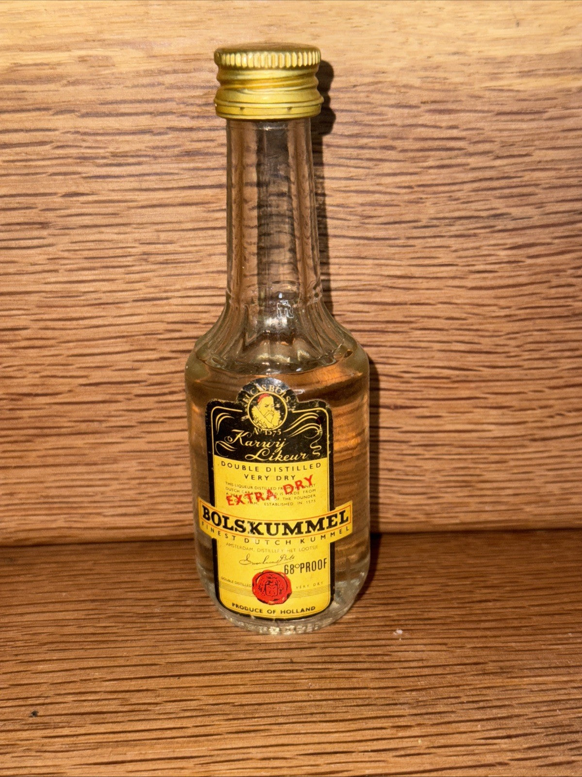Bolskummel 1940s 68 % proof Miniature Old Rare