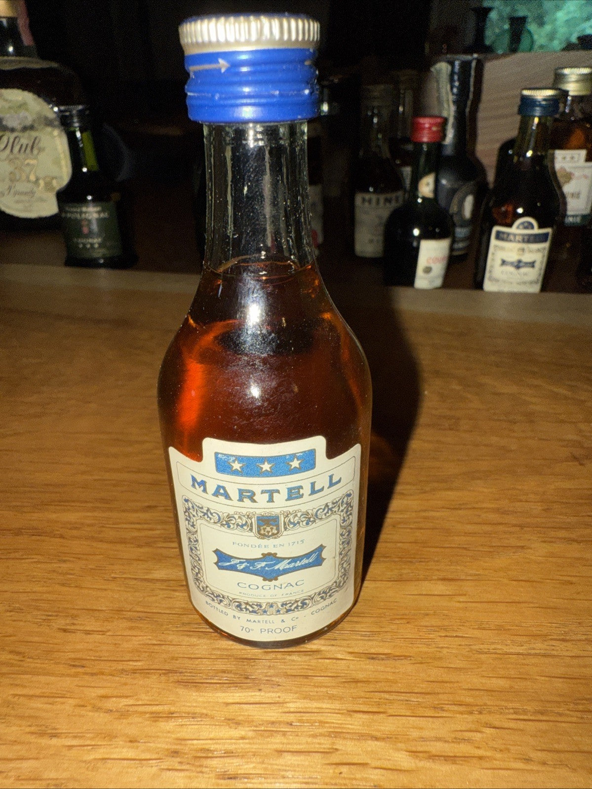 Martell 3star Cognac 1970s Miniature Full