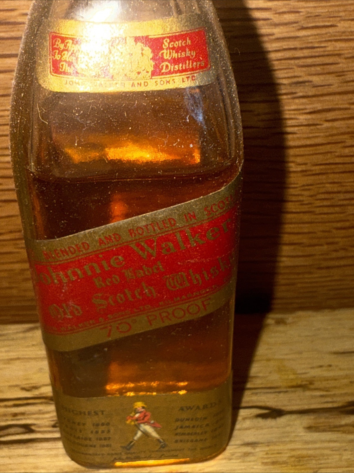 1970s Johnnie Walker Red Label Miniature Vintage