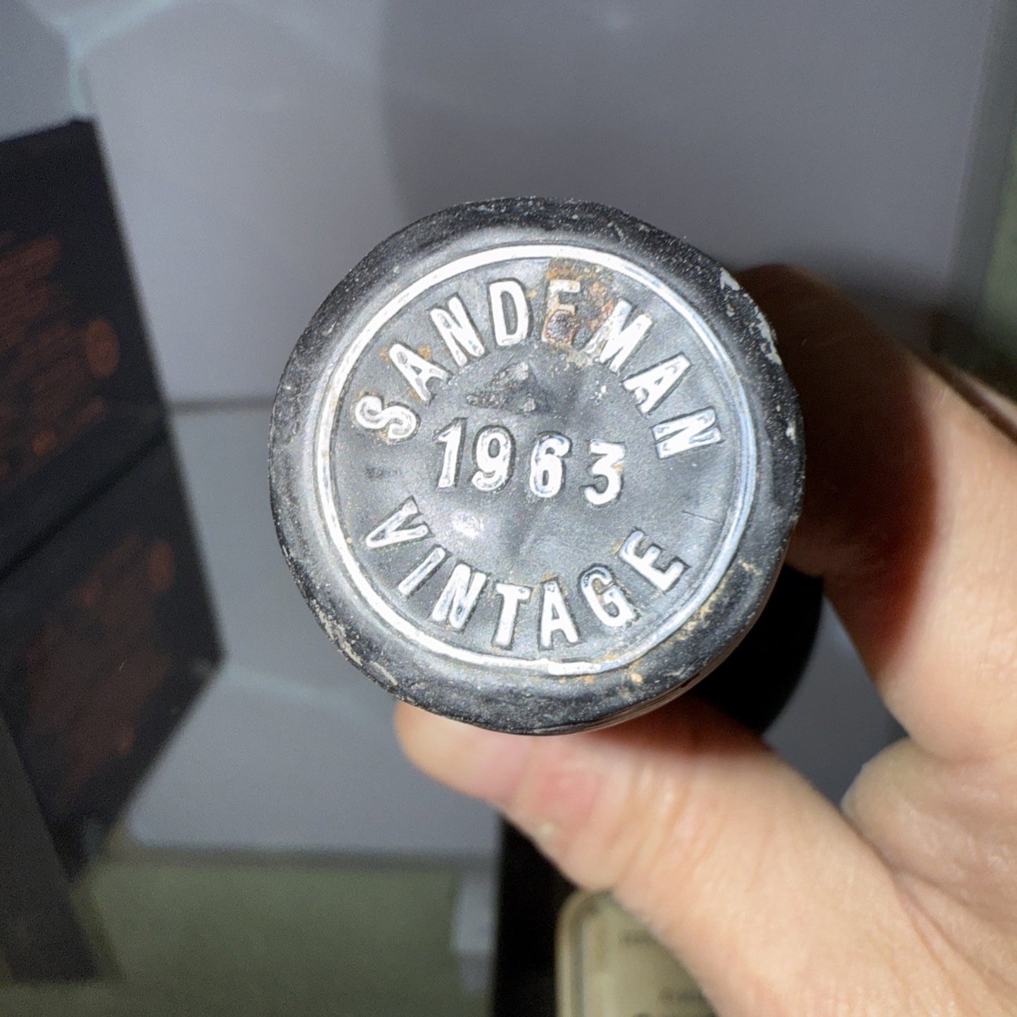 Sandemans 1963 vintage port Shipped By Hedges And Butler