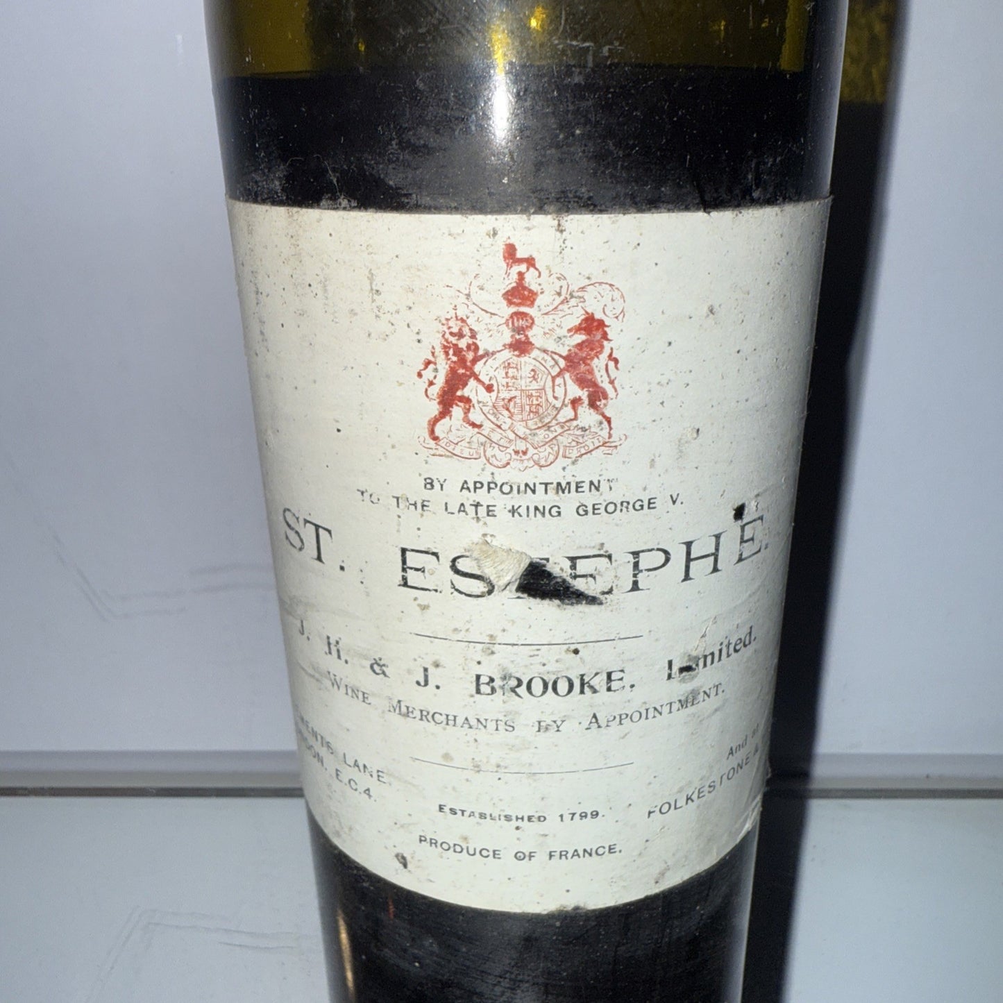 pre-WWII St. Estèphe claret (likely 1920s–1930 Other Wines Were From 1937)