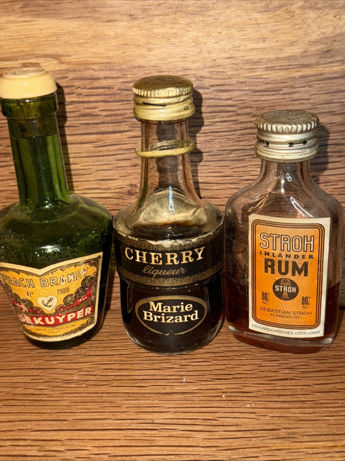Stroh Rum Marie Blizzard And De kuyper miniatures (oPart Evaporated)