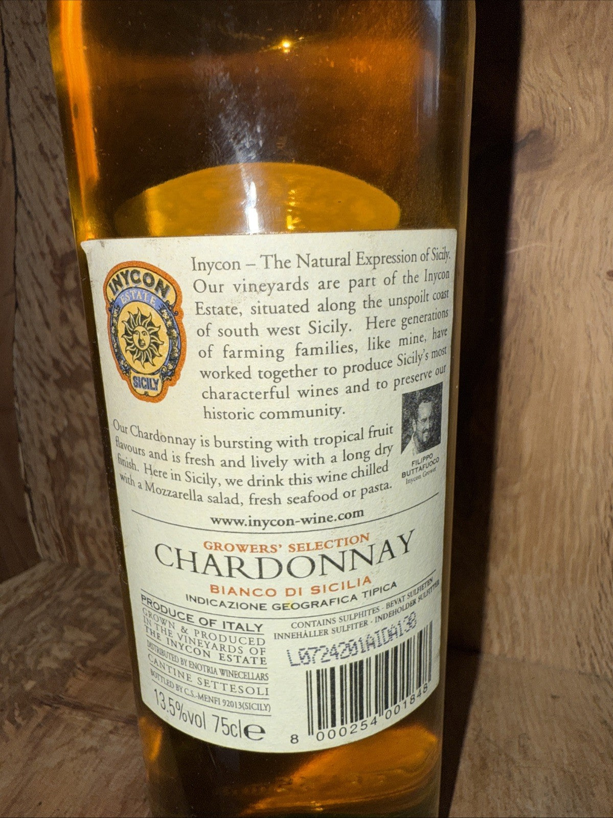 Inycon Estate Chardonnay Sicily 2006