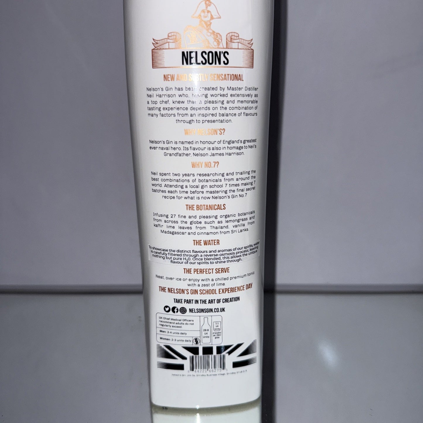 Nelson's London Dry Gin 42.5% Rum 70cl Last stocks Distillery now closed!!