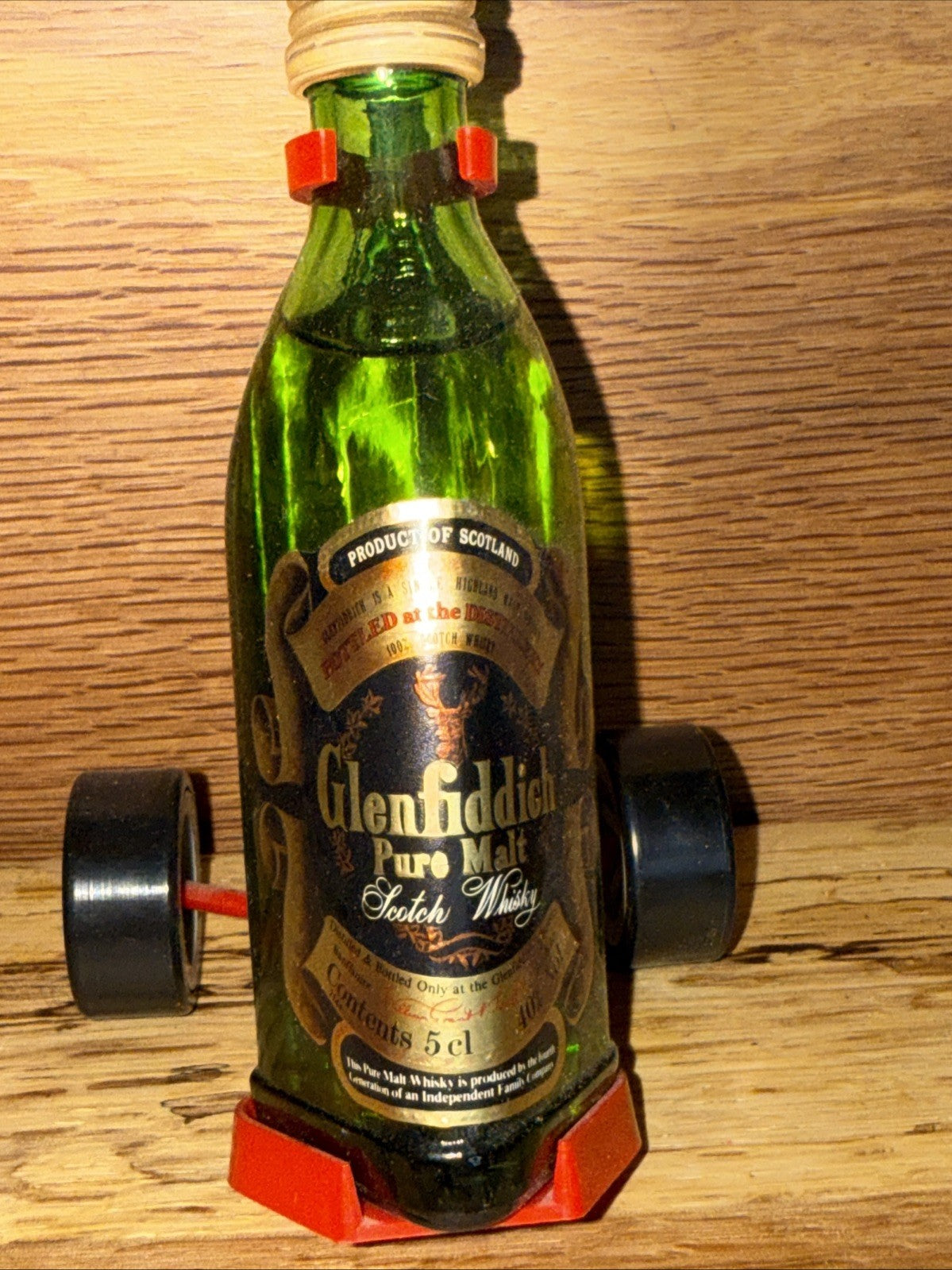 1980s Glenfiddich Pure Malt Golf Cart Miniature Vintage