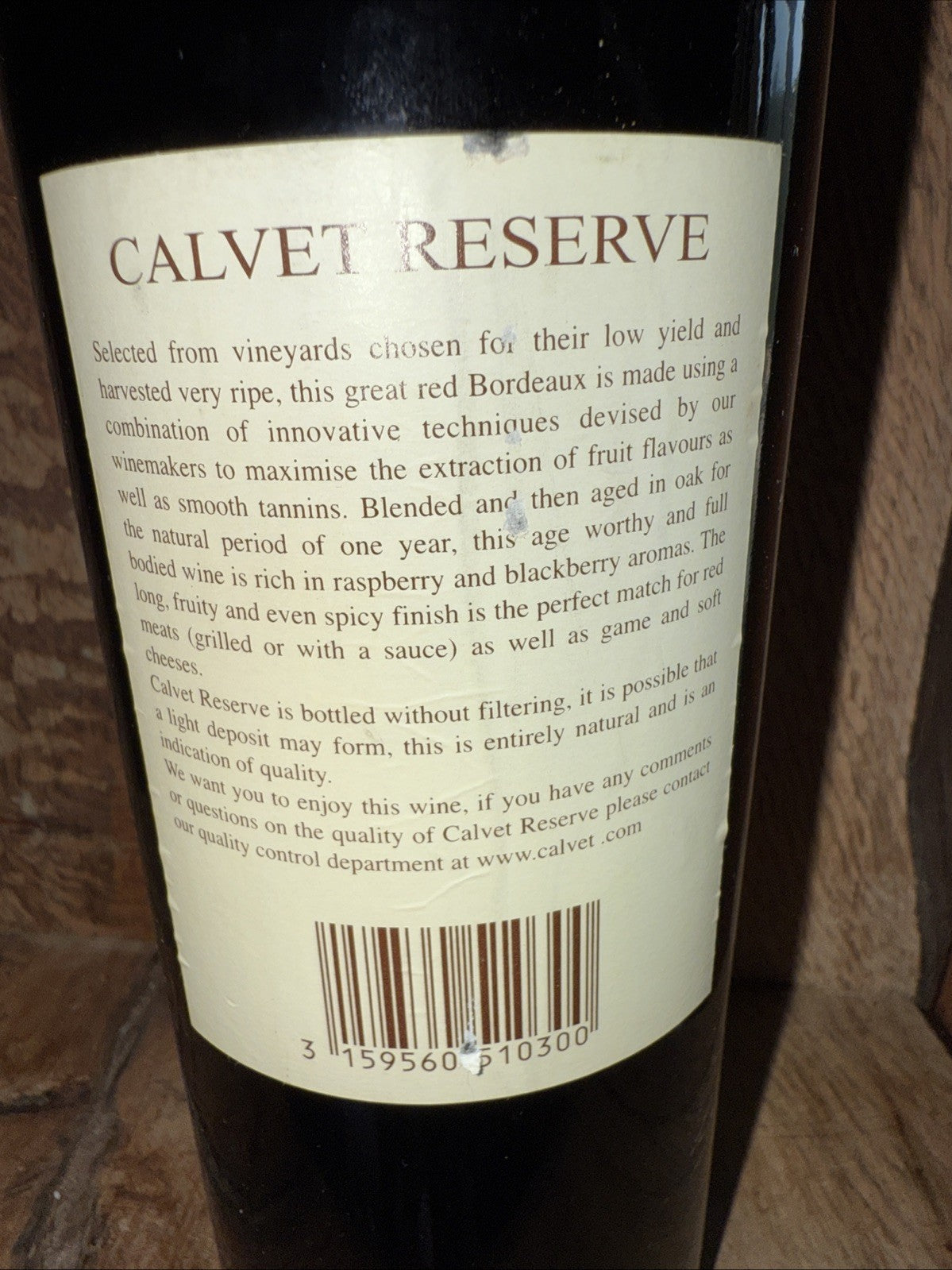 Calvert Reserve Bordeaux 2000