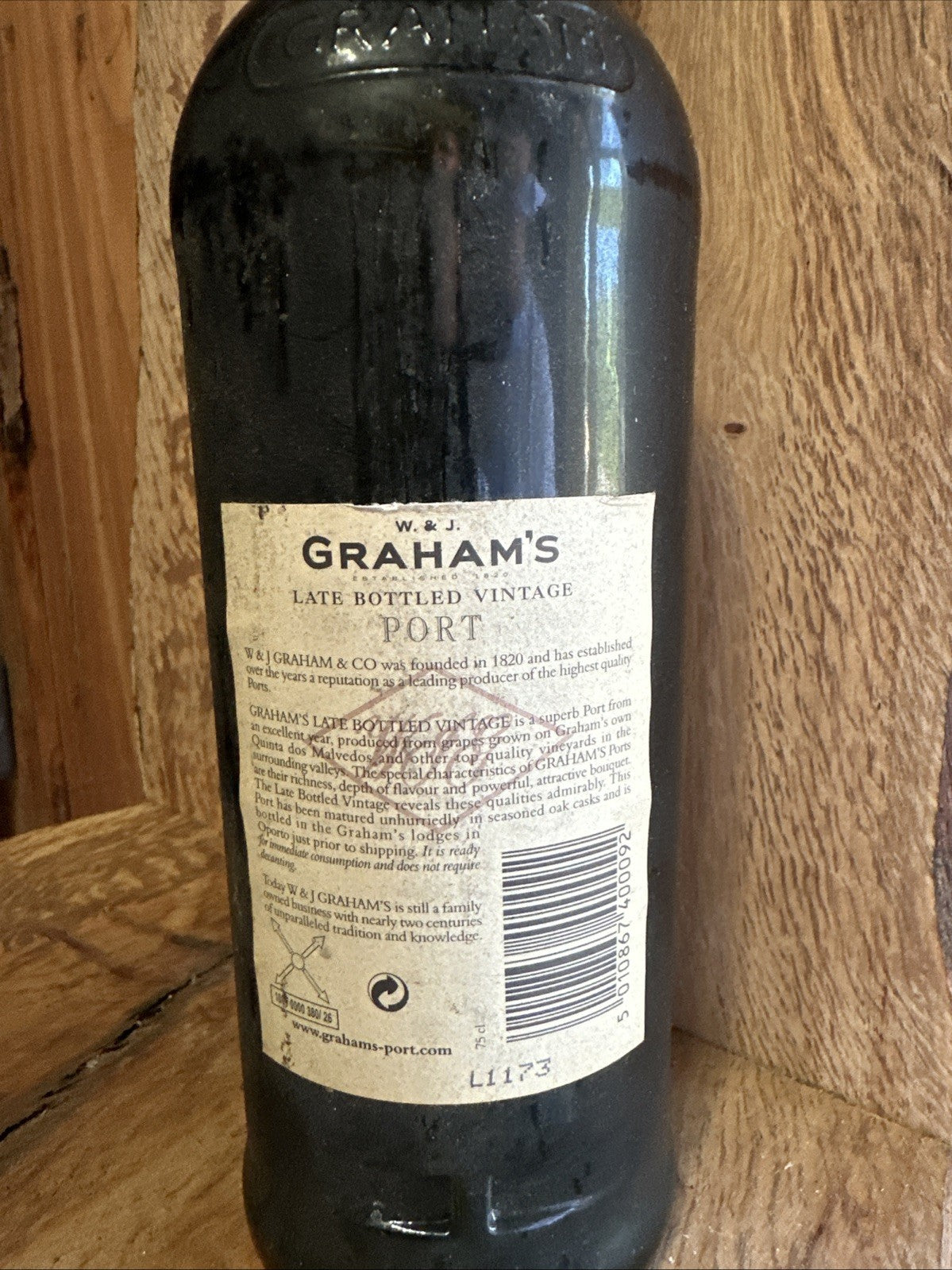 Graham's 1996 LBV port quality aged mature vintage