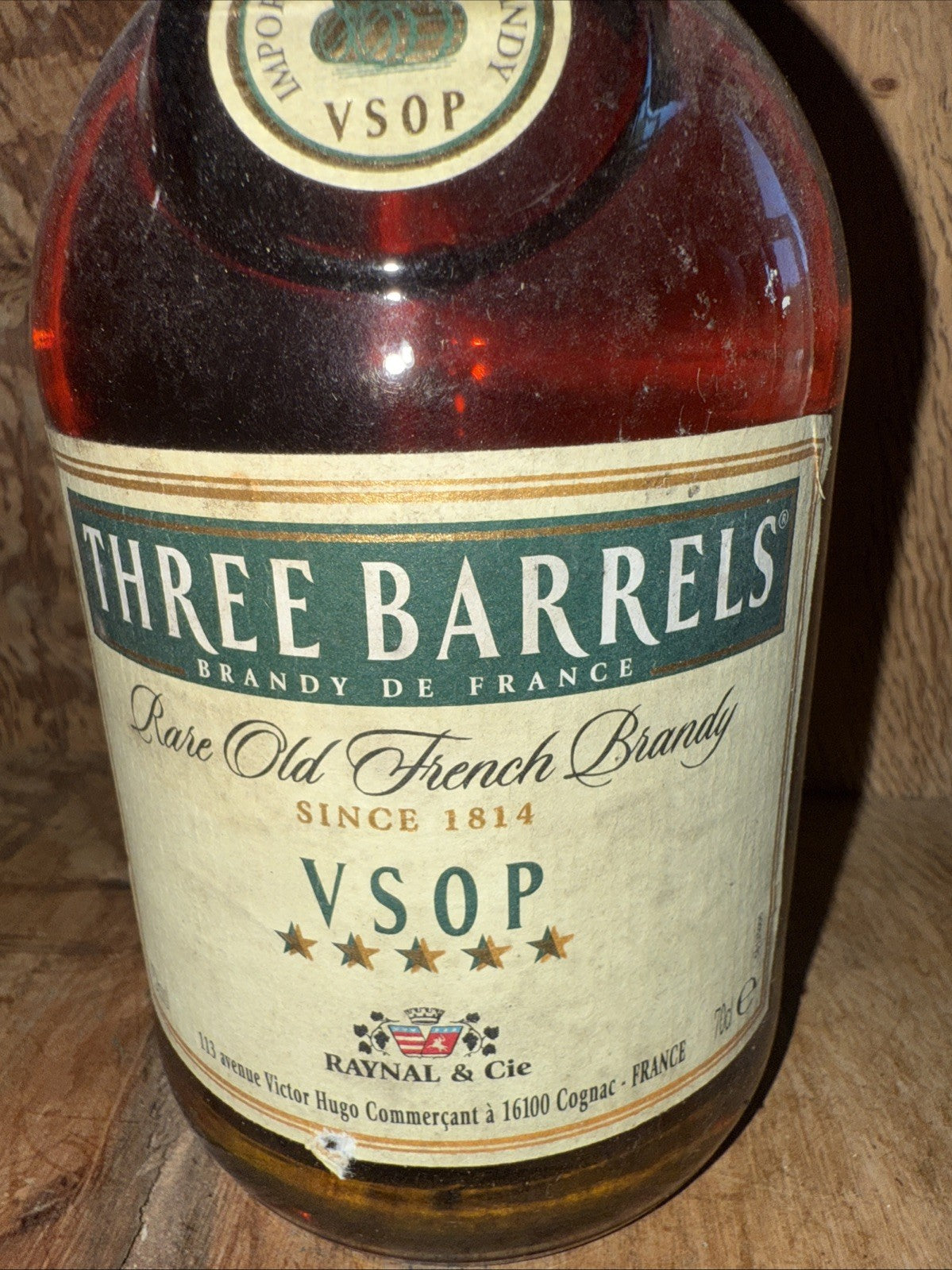 Three Barrels Brandy VSOP 70cl Abv 38%