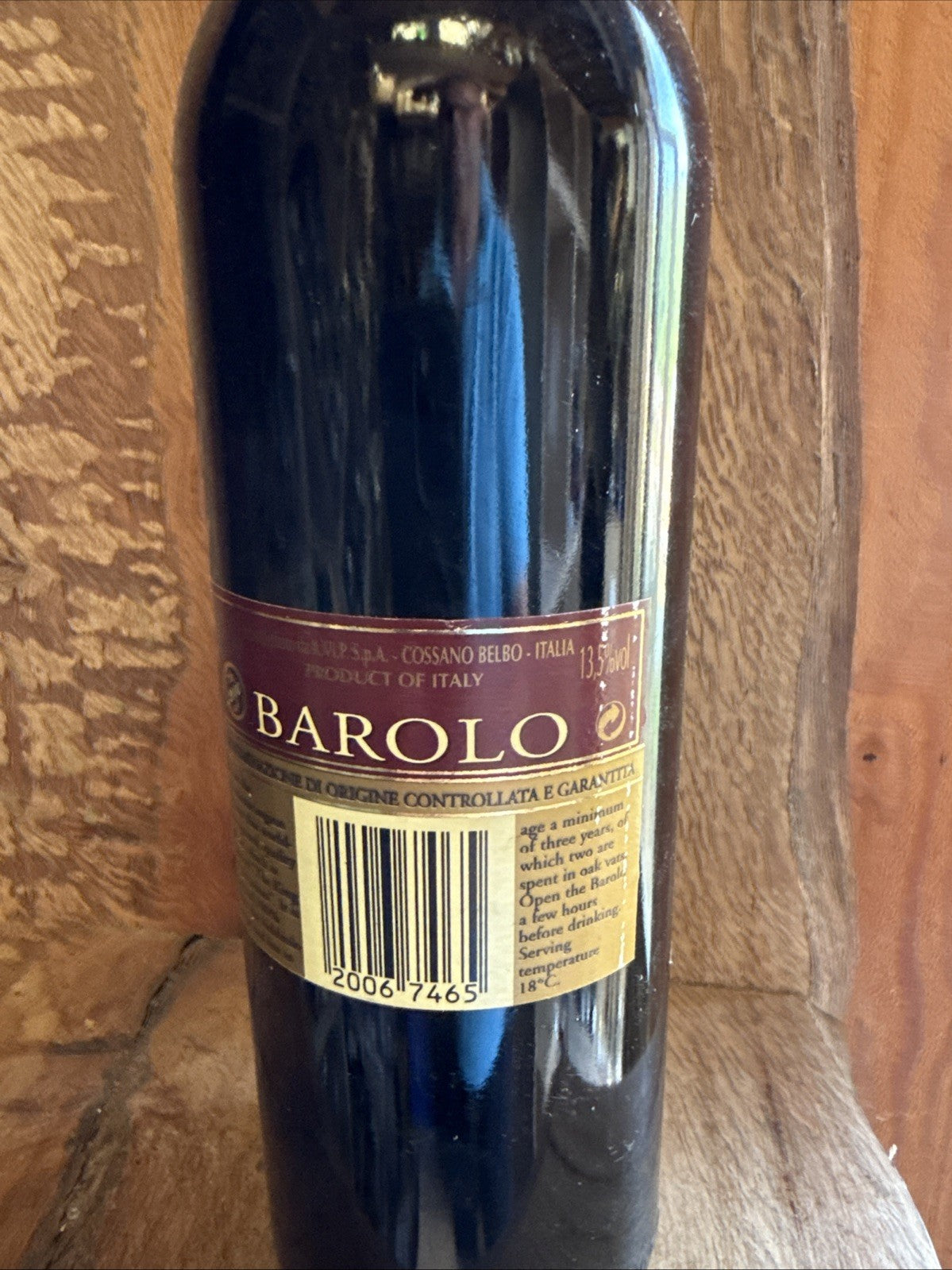 Barolo Cossano Belbo 2000 Italian Classic