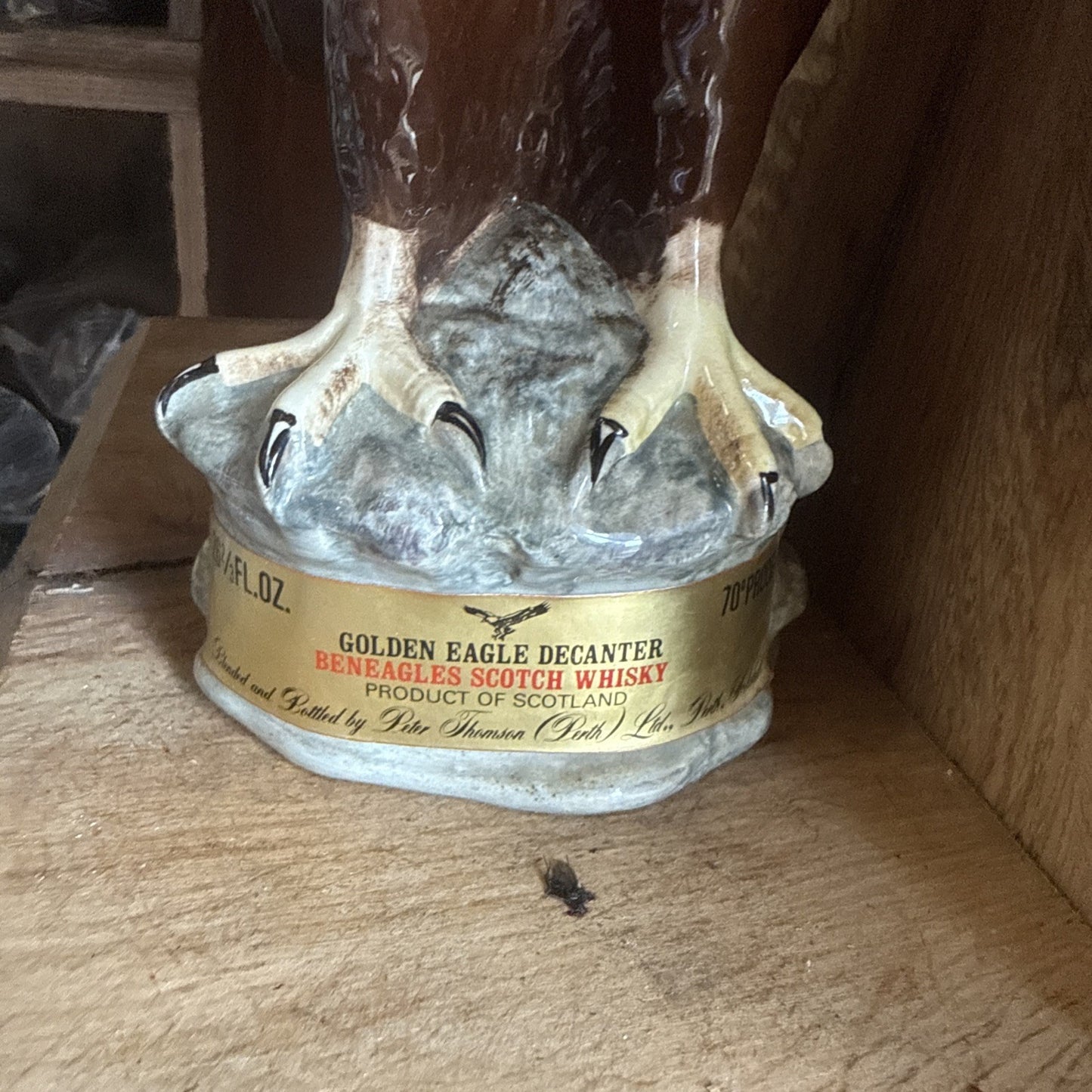 Beneagles Beswick Eagle decanter with 70% proof 26 2/3 floz whisky