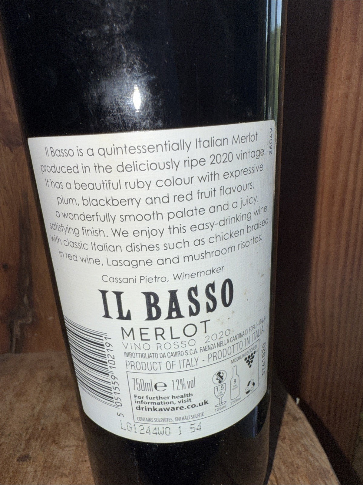 Il Basso Merlot 2020