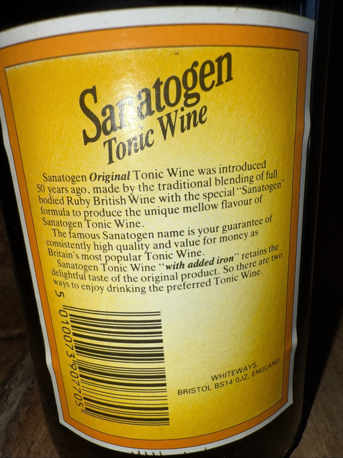 Sanatogen Original Tonic Wine