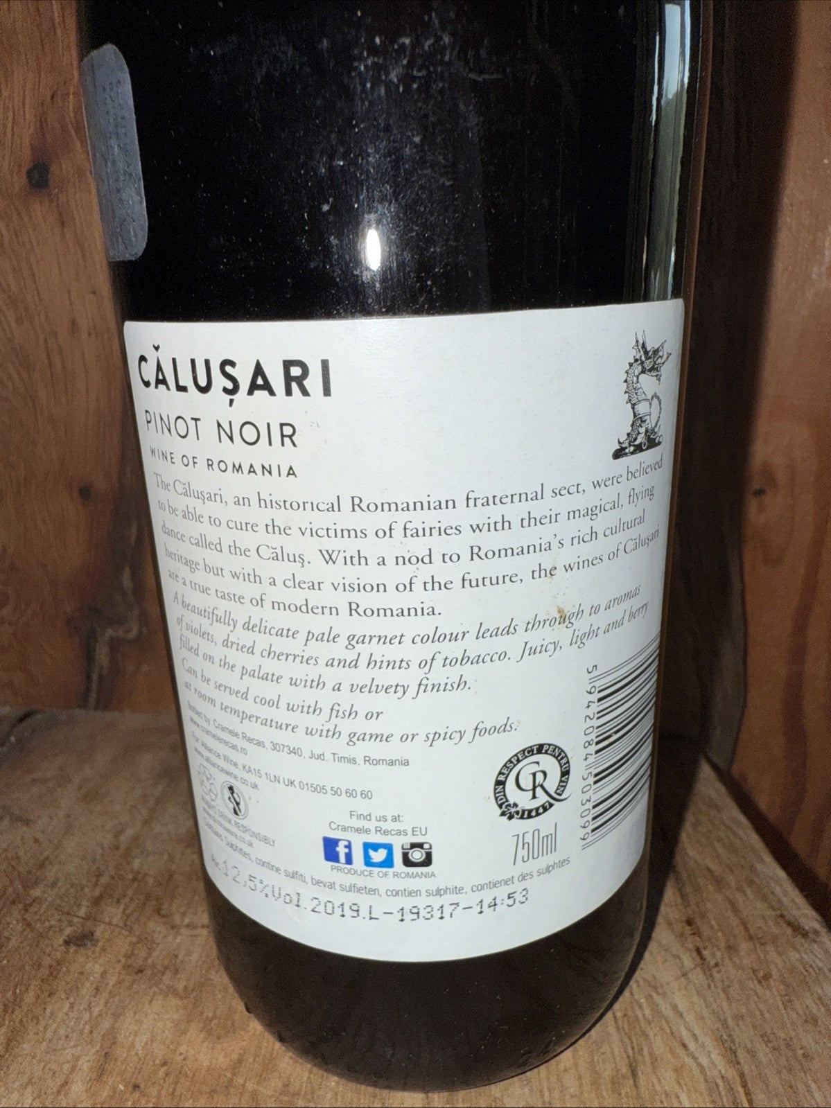 Calusari pinot noir 2019