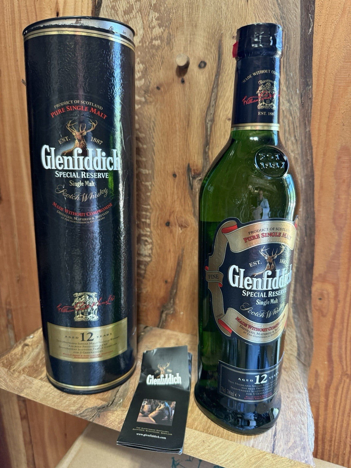 1990s Bottle Glenfiddich 12 Year Old 35cl Single Malt vintage mature rare