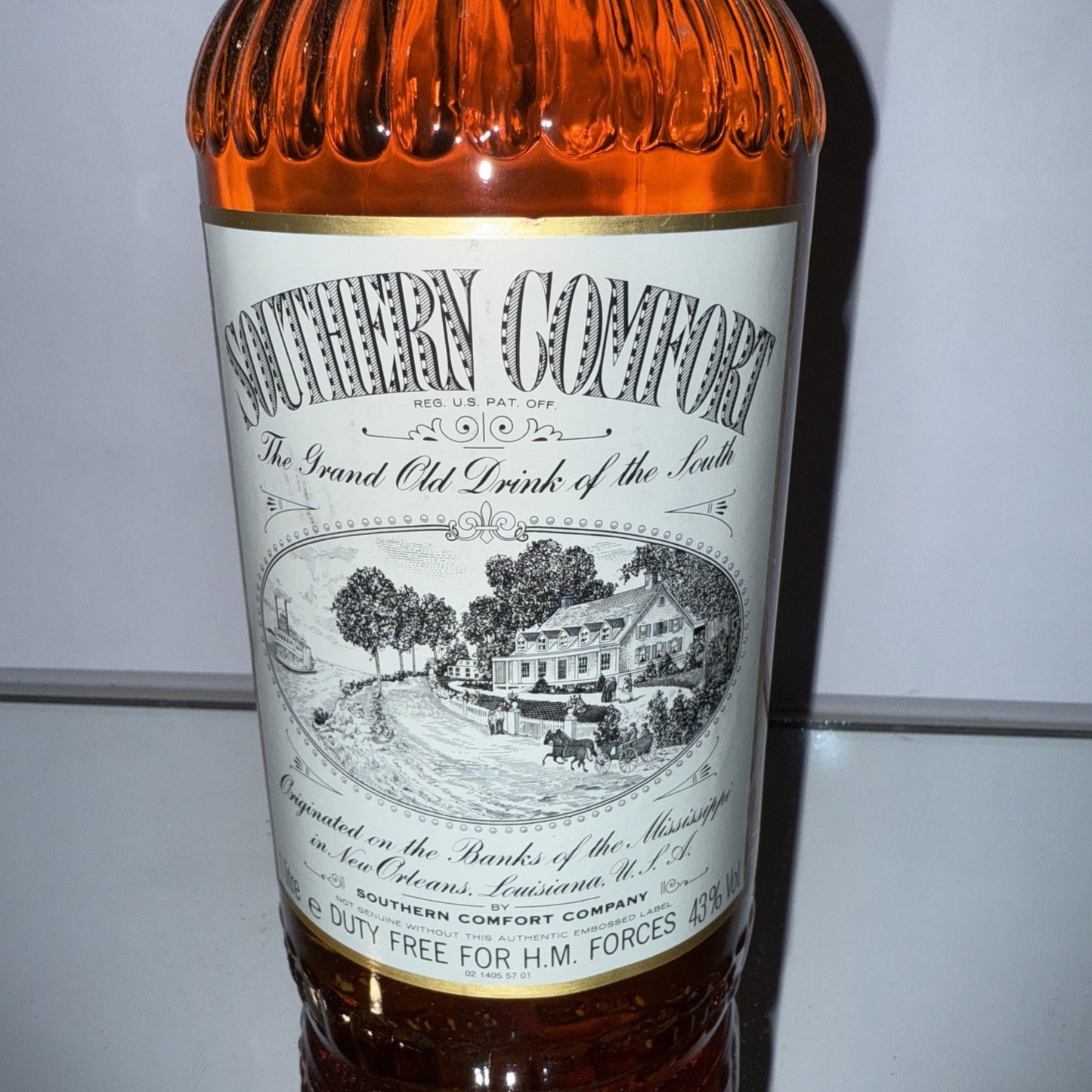 1980s Bottle of Southern Comfort 70 cl 43% ABV For HM Forces Collectors Bottle
