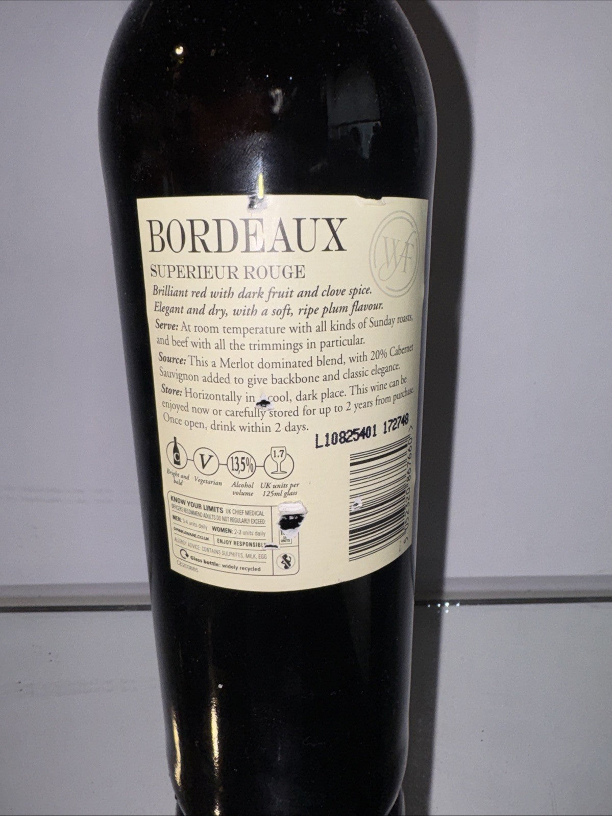 Bordeaux Superieur Rouge - 2009 French Red Wine
