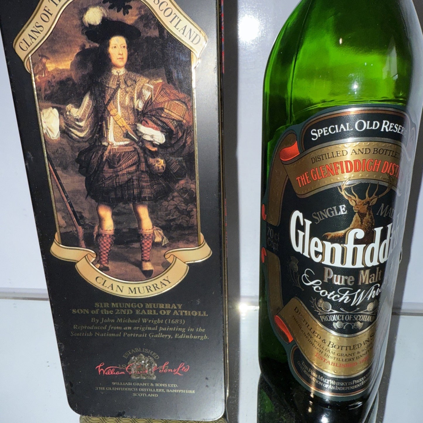 1975-85 Bottle Glenfiddich Special Old Reserve Pure Malt Whisky Clan Murray70cl