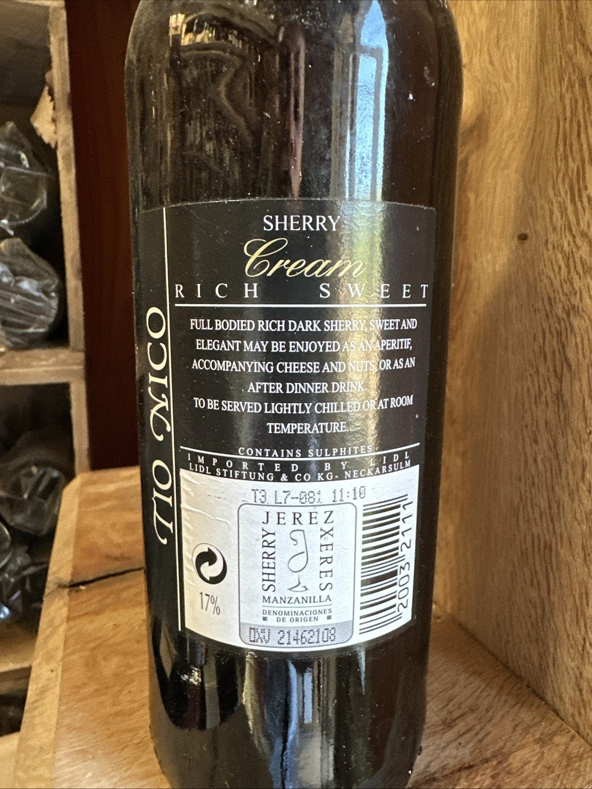 Tio Nico Cream Sherry (1990s)