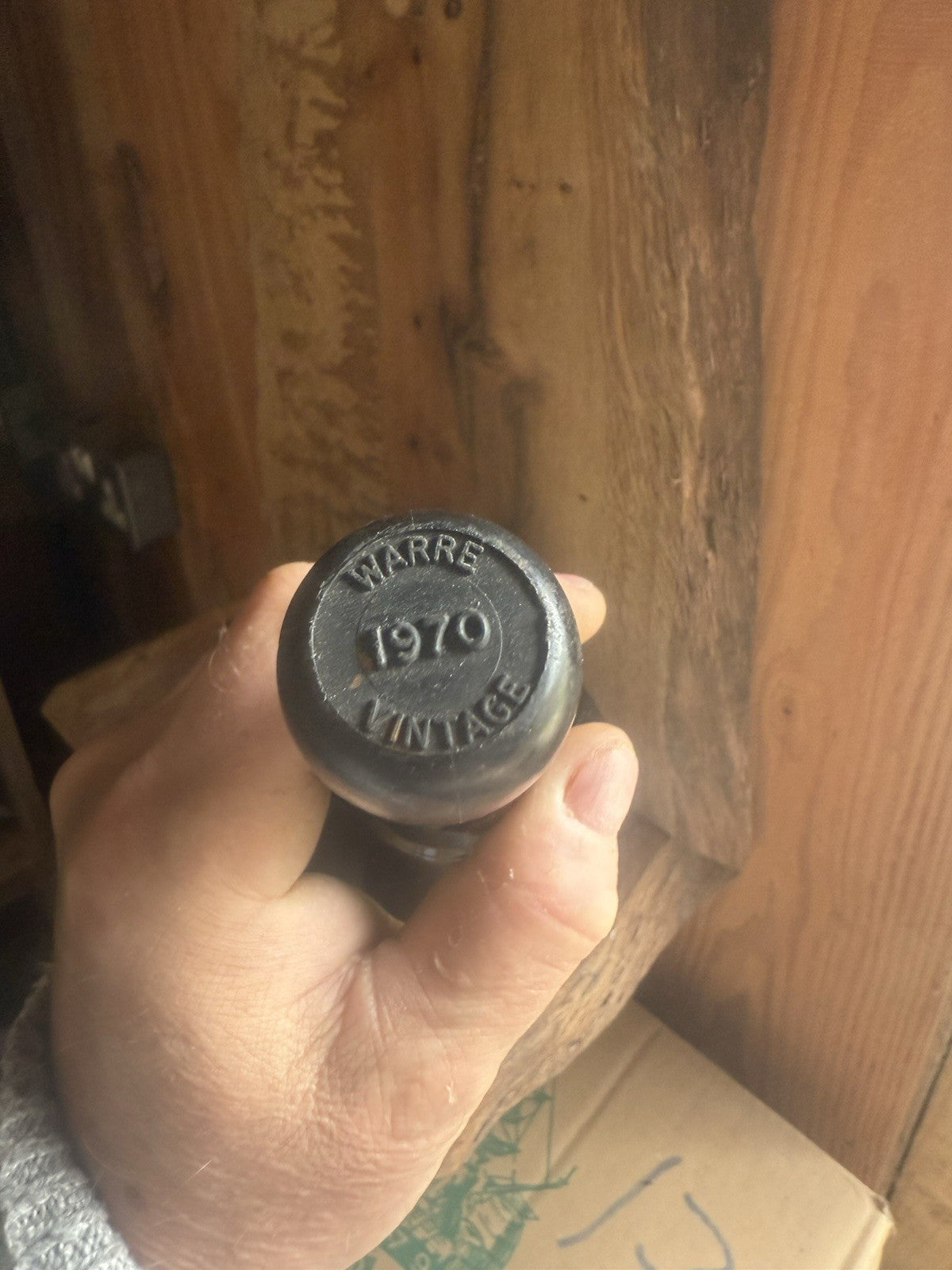 Warre's 1970 Bottle of Port (no labels)