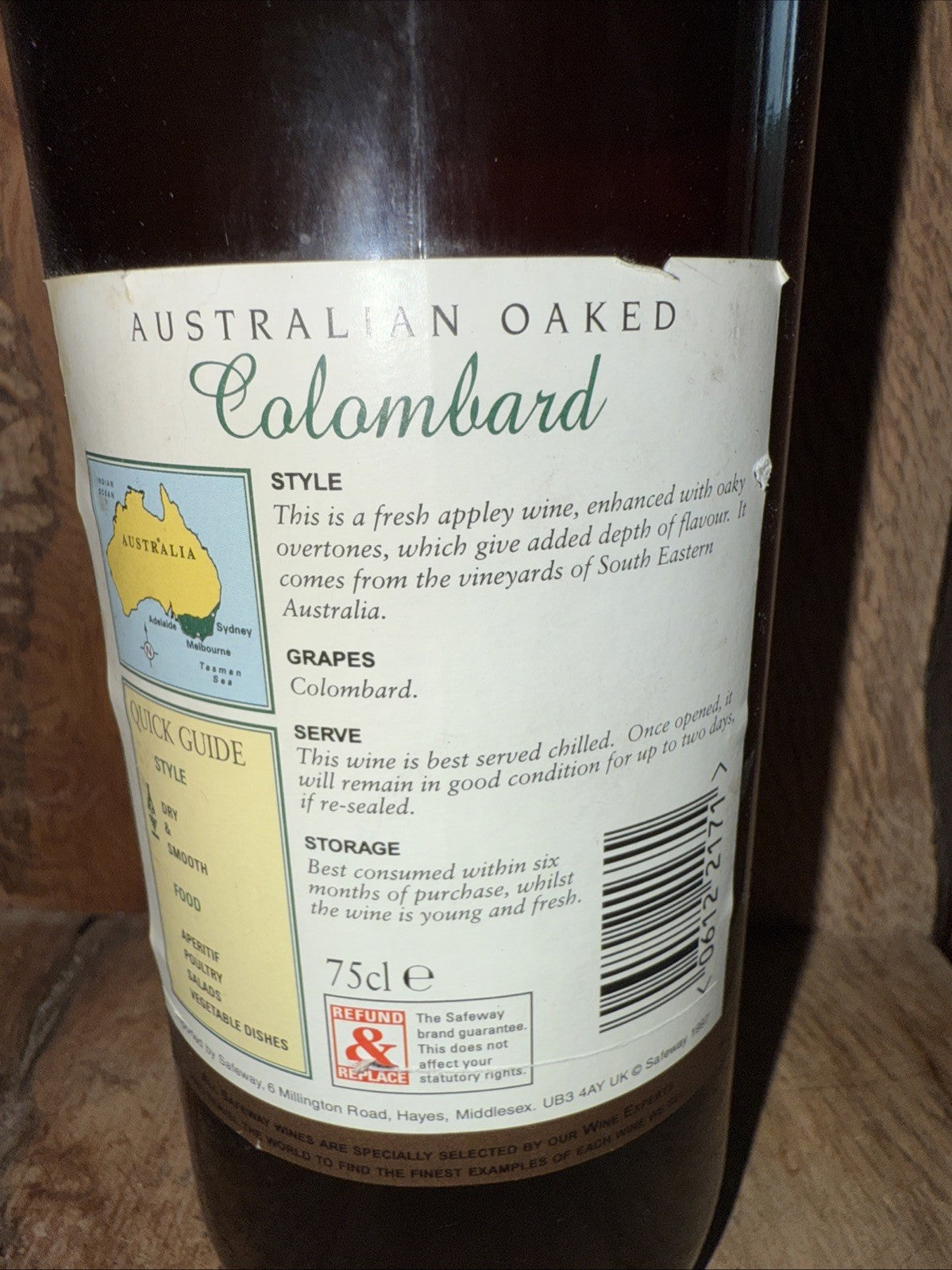 Australian Oaked Columbard 1997