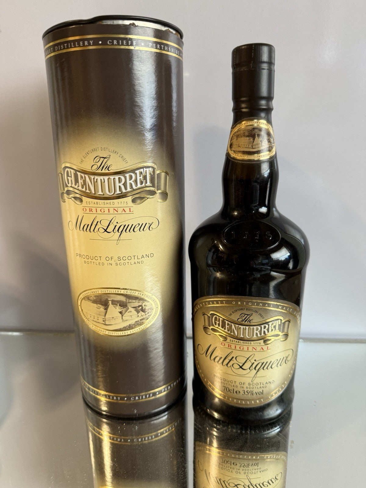 Glenturret Whisky Liqueur vintage matured Rare bottled 1980s vintage