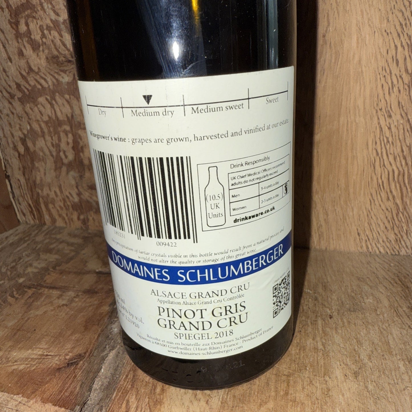 Pinot Gris Grand Cru Spiegel 2018 Domaines Schlumberger