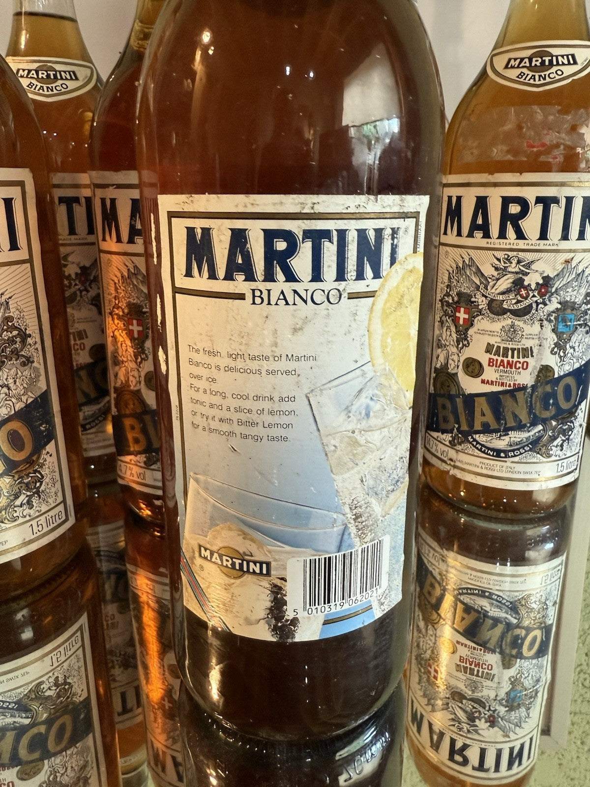 MARTINI BIANCO 1.5L VERMOUTH 1980/1990s Tatty Labels Sealed Full Vintage Bargain