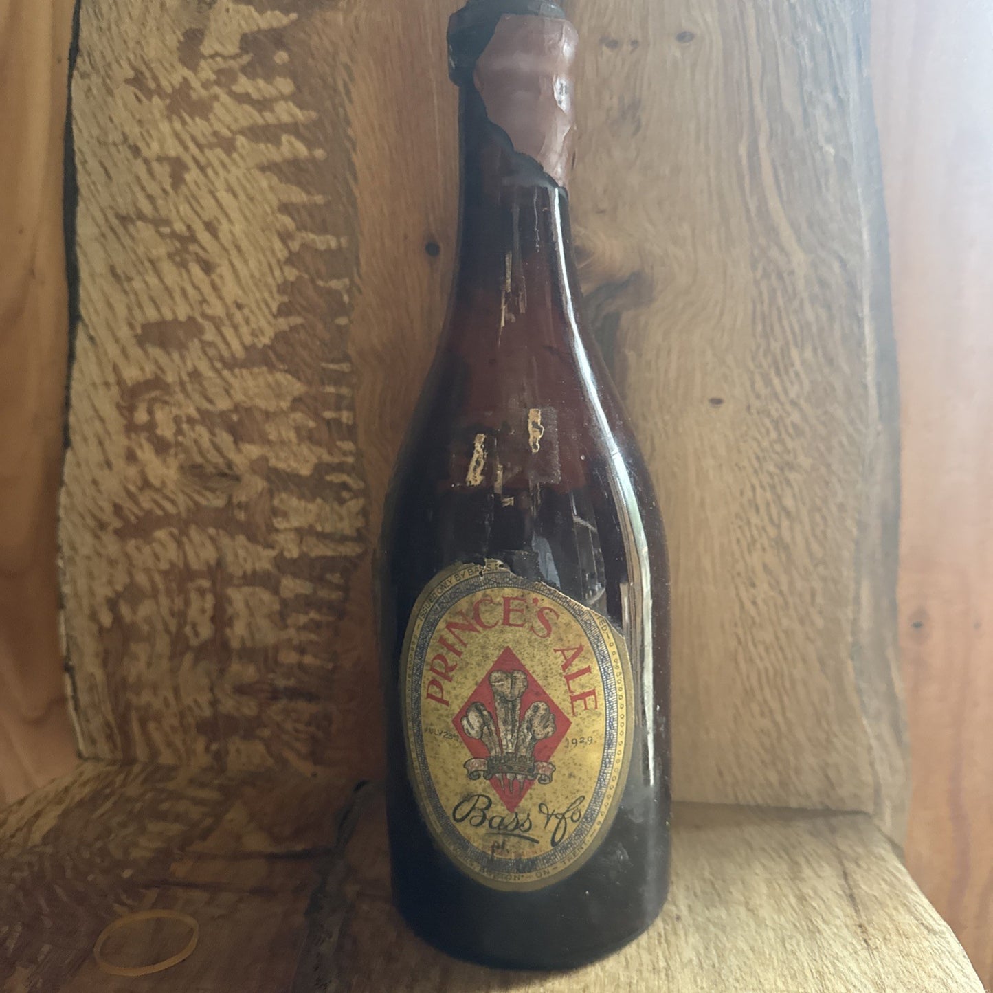 1929 Princes Ale Bass and Co (with label "presented by HRH Prince of Wales"