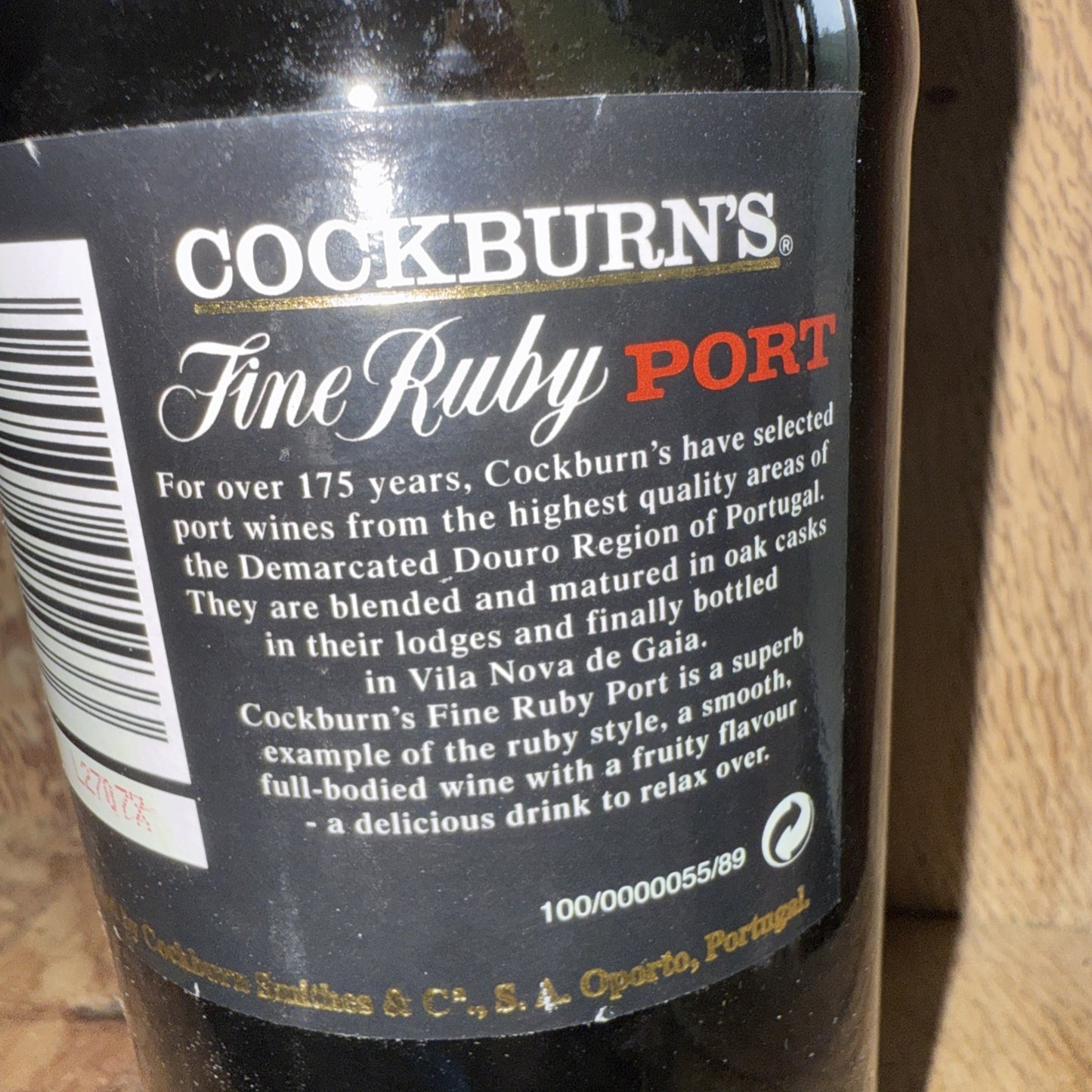 Cockburns Special reserve Port bottled 1990s vintage