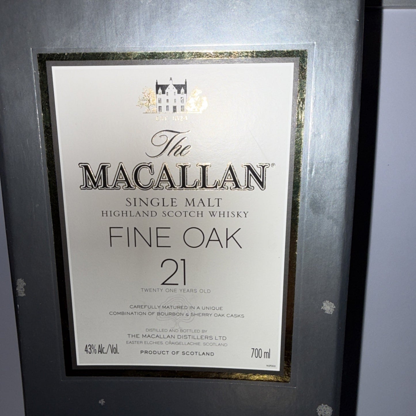 Macallan 21 Year Old Fine Oak Single Malt Scotch Whisky, 43% vol 700ml