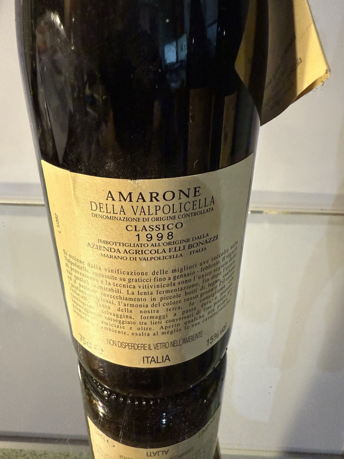 1998 Il Cantiniere d’Italia della Valpolicella Classico DOCG